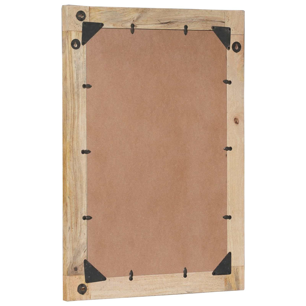 Spiegel Wandmontiert Braun und Schwarz 70 x 50 x 3 cm Glas