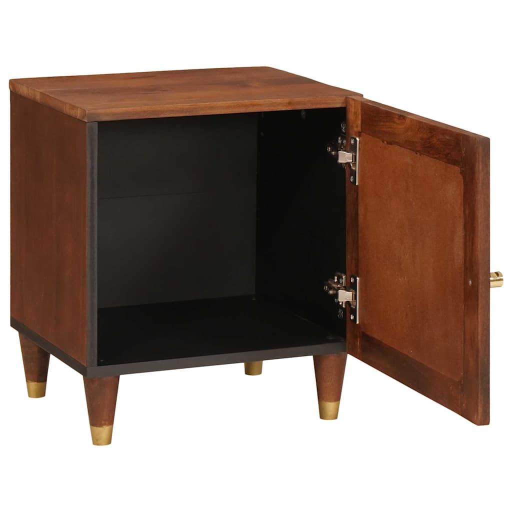 Nachttisch Braun 40 x 33,5 x 46 cm Massivholz Akazie