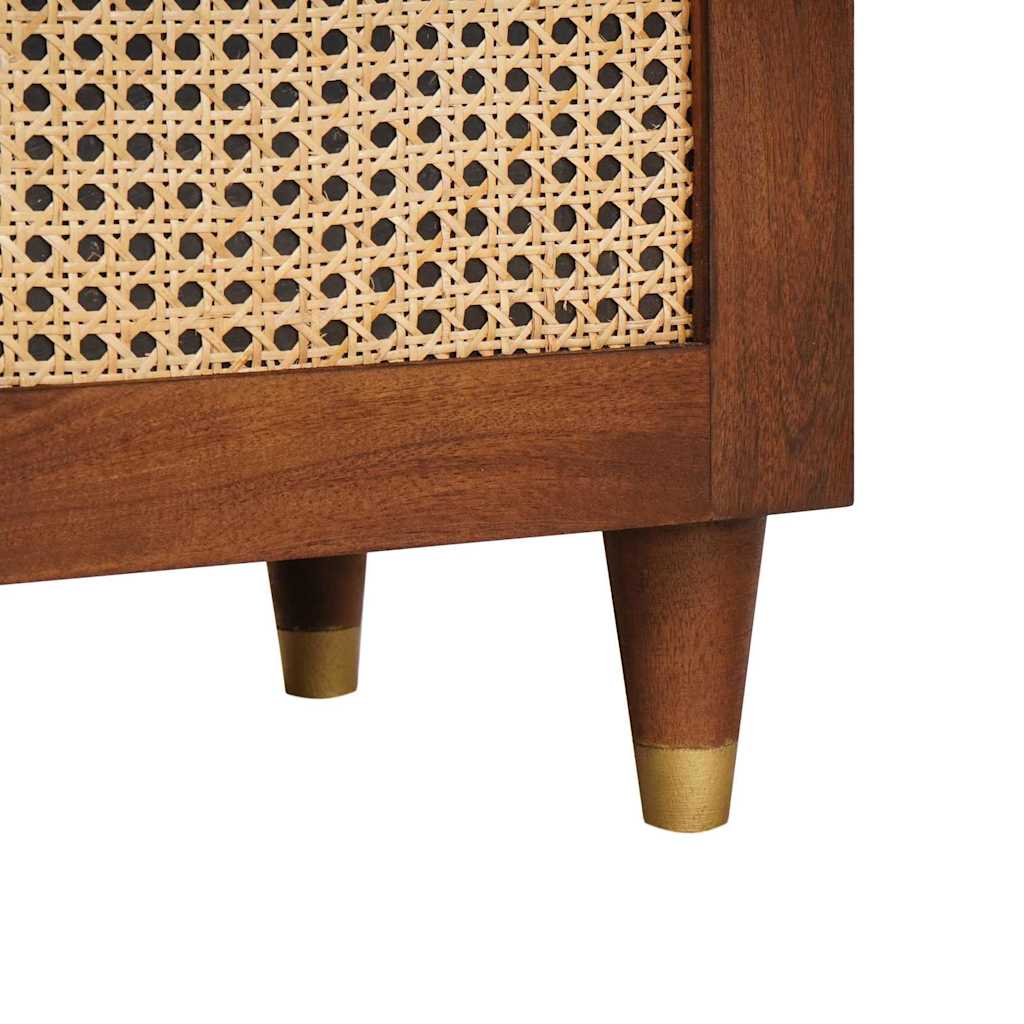 Nachttisch 2 pcs Braun 40 x 33,5 x 46 cm Massivholz Akazie