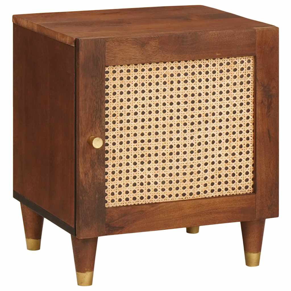 Nachttisch 2 pcs Braun 40 x 33,5 x 46 cm Massivholz Akazie