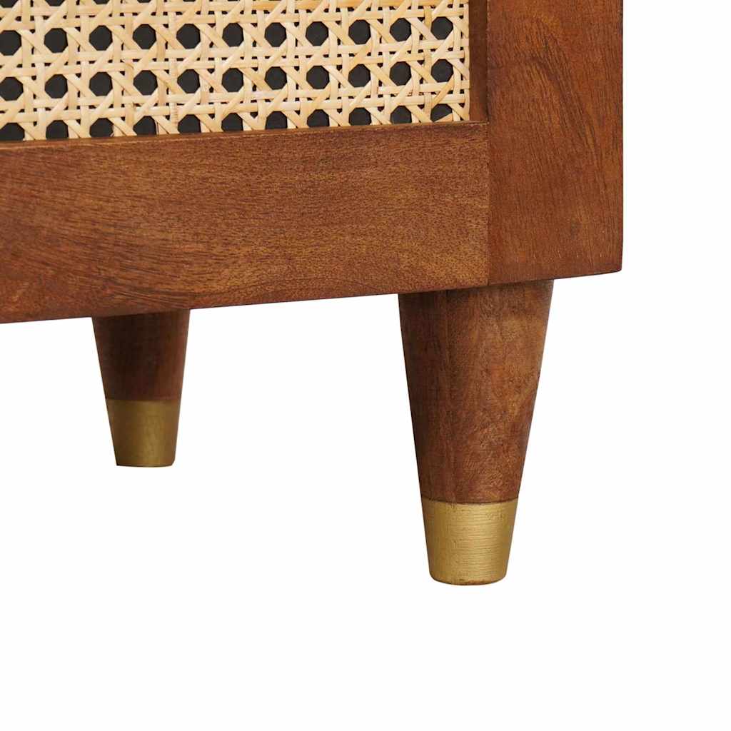 Nachttisch Braun 40 x 33,5 x 46 cm Massivholz Akazie