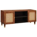 TV-Schränk mit Regal Braun 105 x 33,5 x 46 cm Massivholz Mango