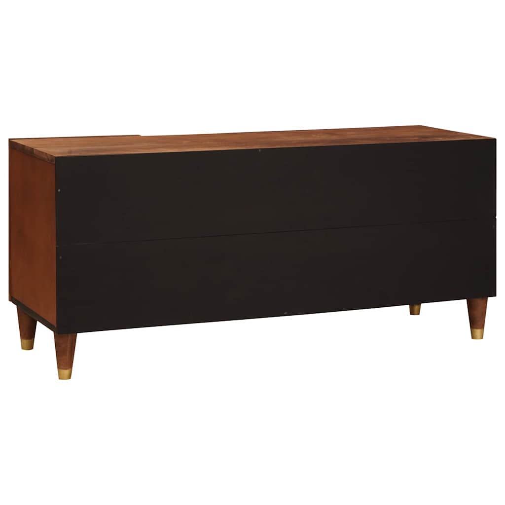TV-Schränk mit Regal Braun 105 x 33,5 x 46 cm Massivholz Mango