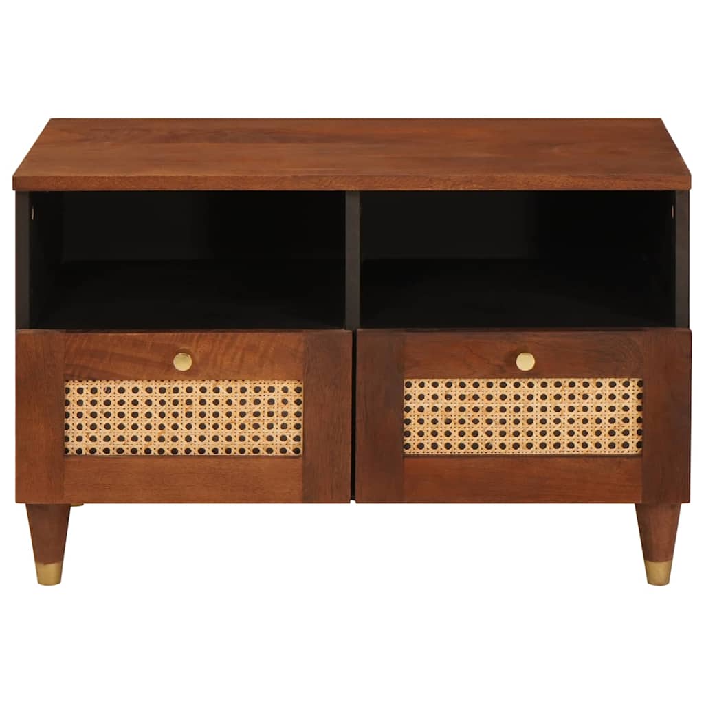 TV-Schränk mit Regal Braun 70 x 33,5 x 46 cm Massivholz Mango
