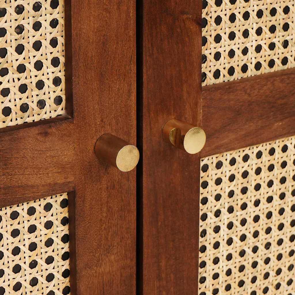 Sideboard Braun 60 x 33 x 75 cm Massivholz Mango