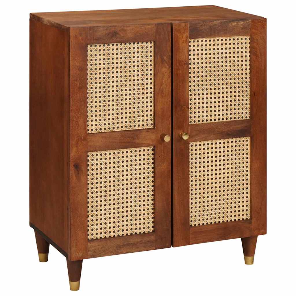 Sideboard Braun 60 x 33 x 75 cm Massivholz Mango