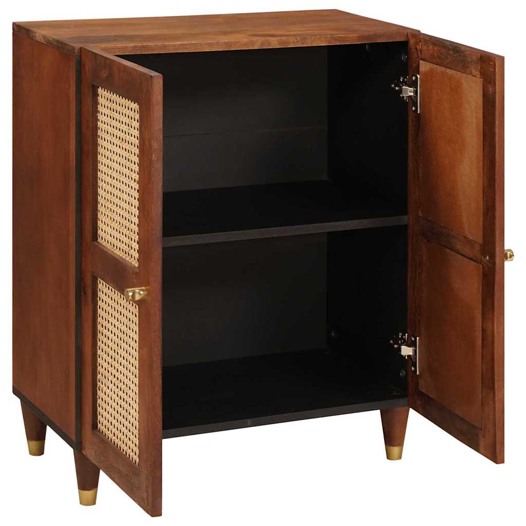 Sideboard Braun 60 x 33 x 75 cm Massivholz Mango