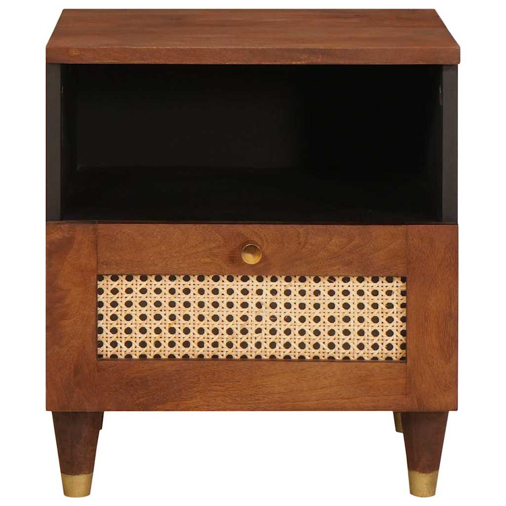 Nachttisch Braun 40 x 33 x 46 cm Massivholz Akazie