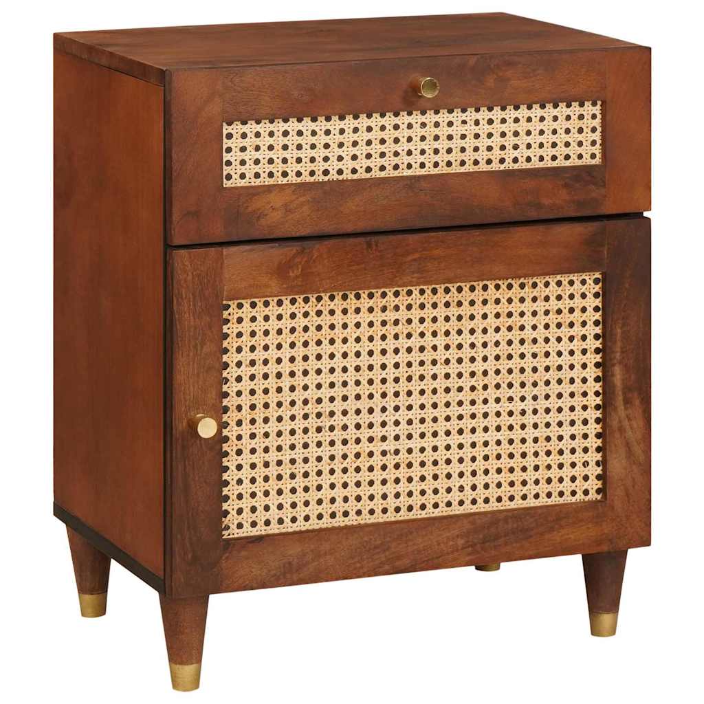 Nachttische mit Schubladen 50 x 33 x 60 cm Massivholz Mango