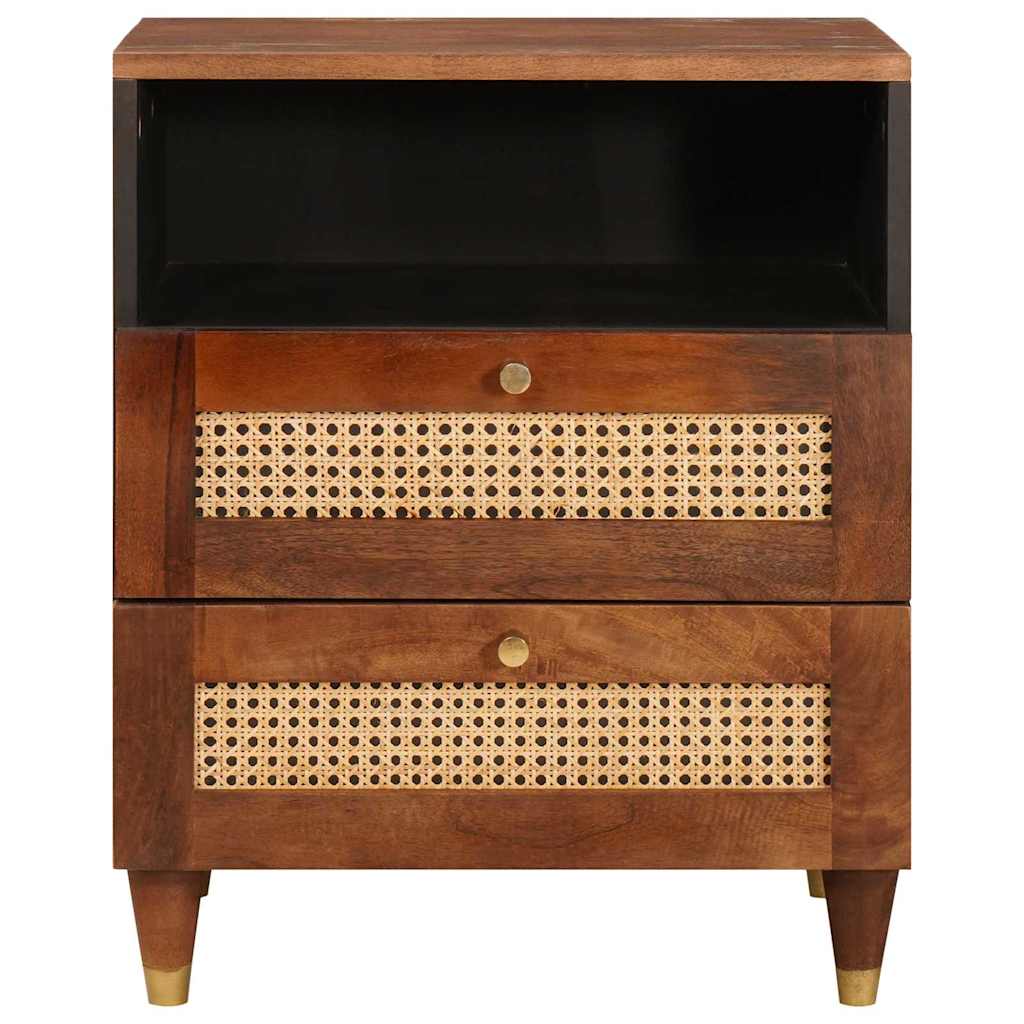 Nachttische mit Schubladen 50 x 33 x 62 cm Massivholz Mango