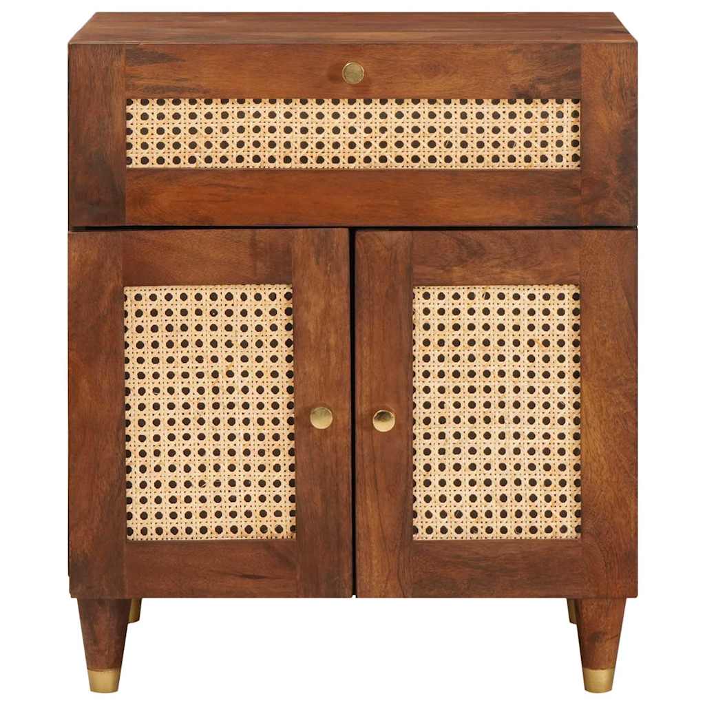 Nachttische mit Schubladen 50 x 33 x 60 cm Massivholz Mango