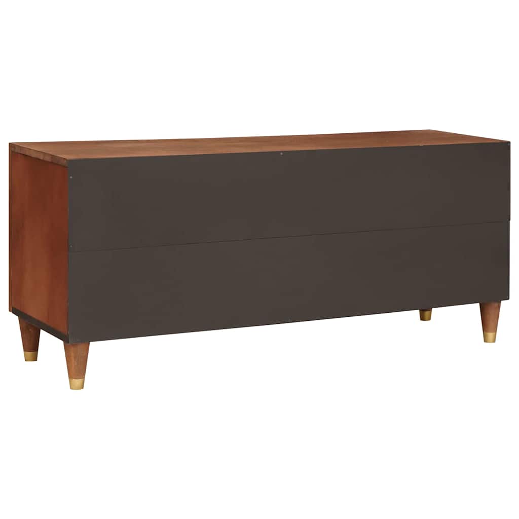 TV-Schränk mit Regal Braun 105 x 33,5 x 46 cm Massivholz Mango