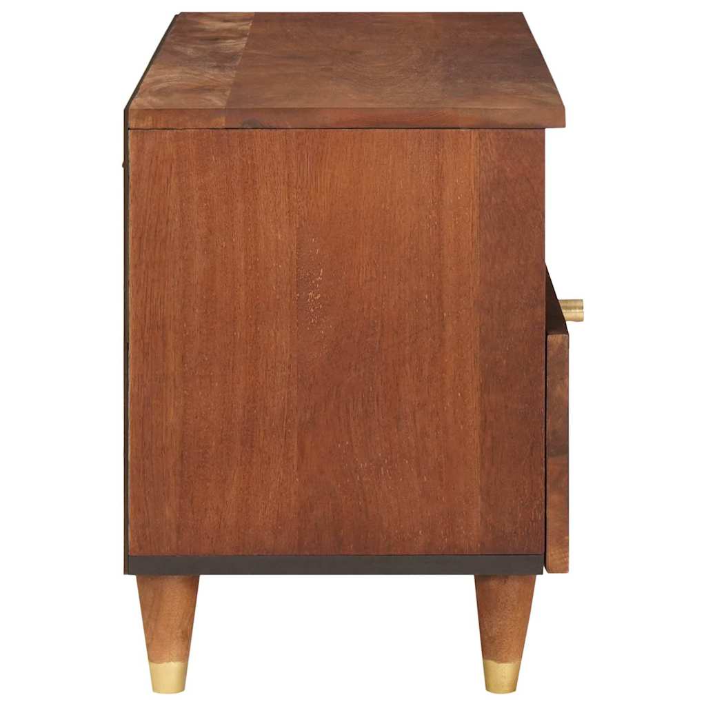 TV-Schränk mit Regal Braun 80 x 33,5 x 46 cm Massivholz Mango