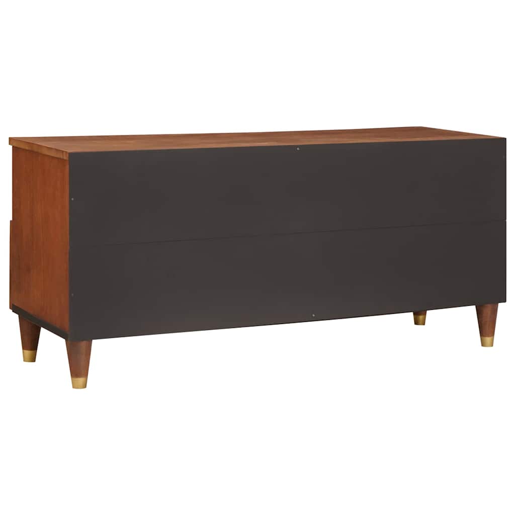 TV-Schränk mit Regal Braun 100 x 33,5 x 46 cm Massivholz Mango