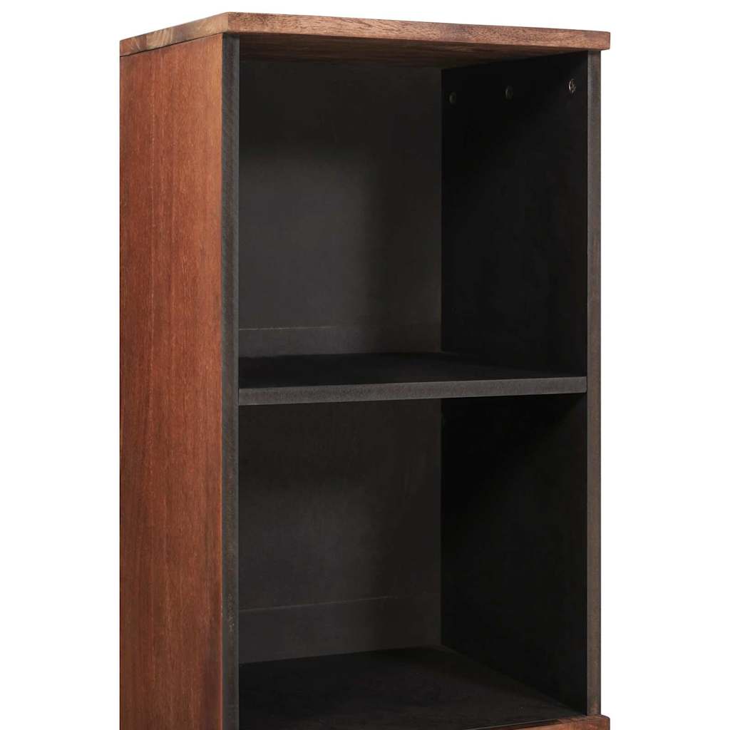 Sideboard mit Regal Braun 38 x 33,5 x 160 cm Massivholz Mango