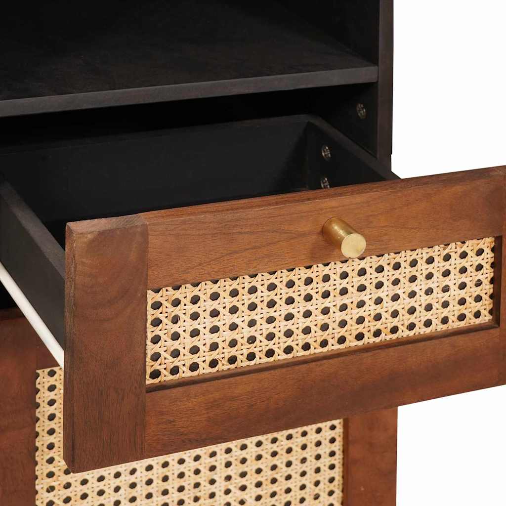 Sideboard mit Regal Braun 38 x 33,5 x 160 cm Massivholz Mango