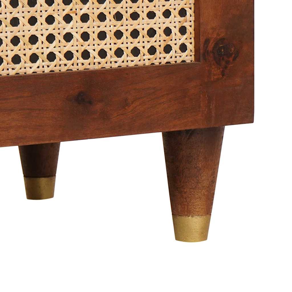 Sideboard mit Regal Braun 38 x 33,5 x 160 cm Massivholz Mango
