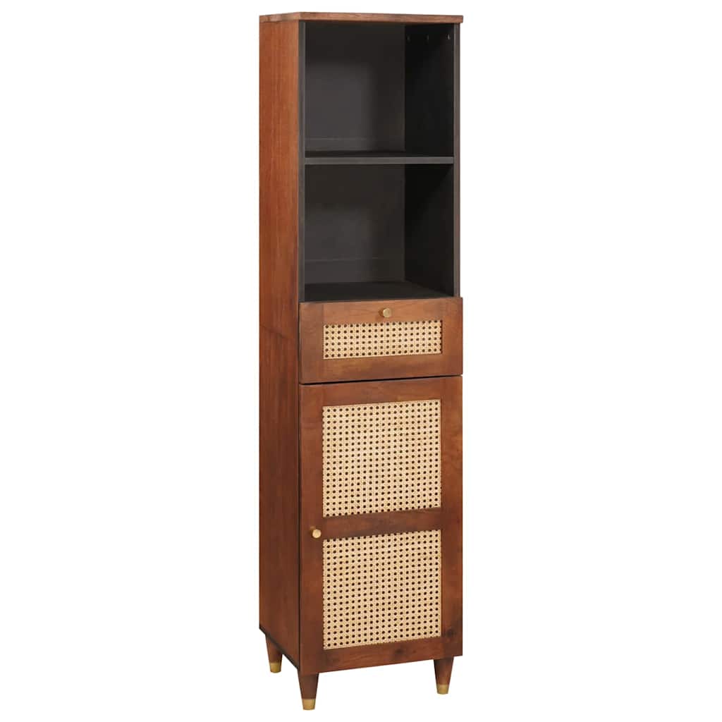 Sideboard mit Regal Braun 38 x 33,5 x 160 cm Massivholz Mango