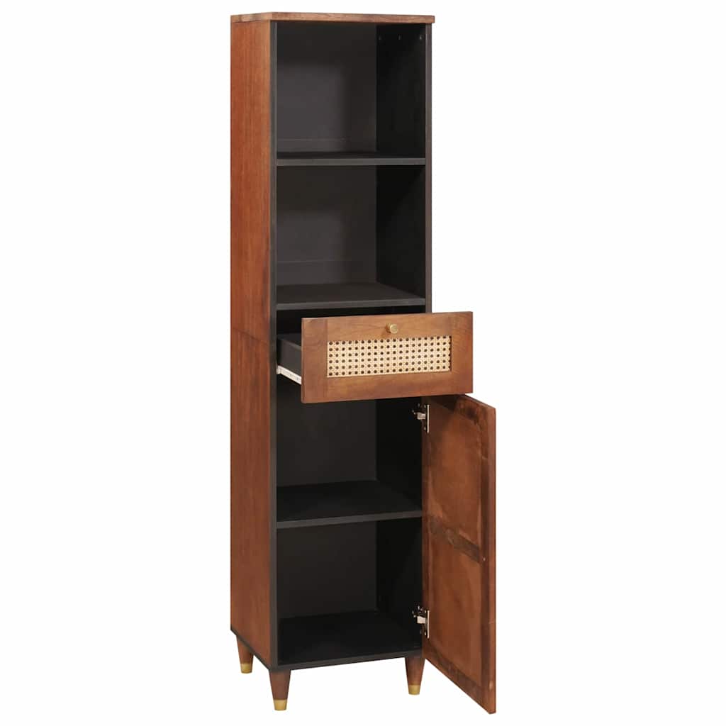 Sideboard mit Regal Braun 38 x 33,5 x 160 cm Massivholz Mango