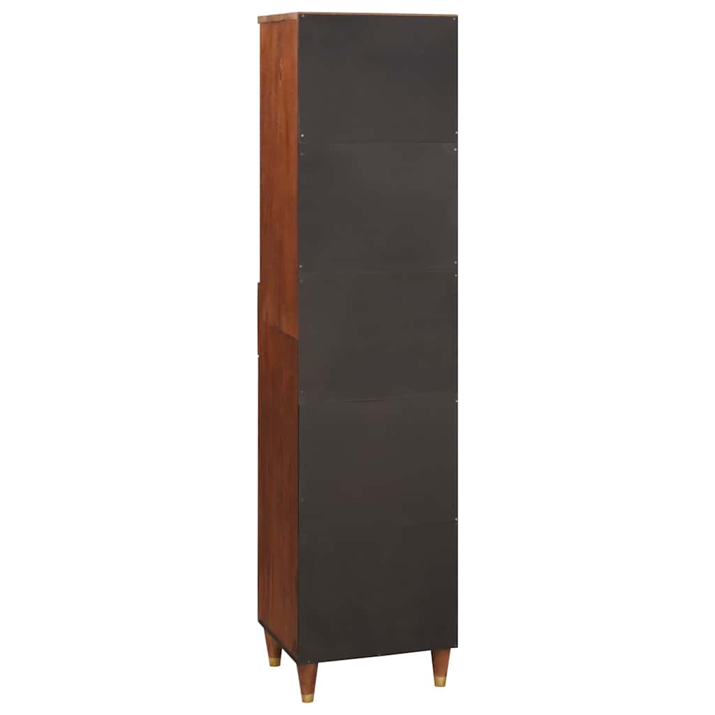 Sideboard mit Regal Braun 38 x 33,5 x 160 cm Massivholz Mango