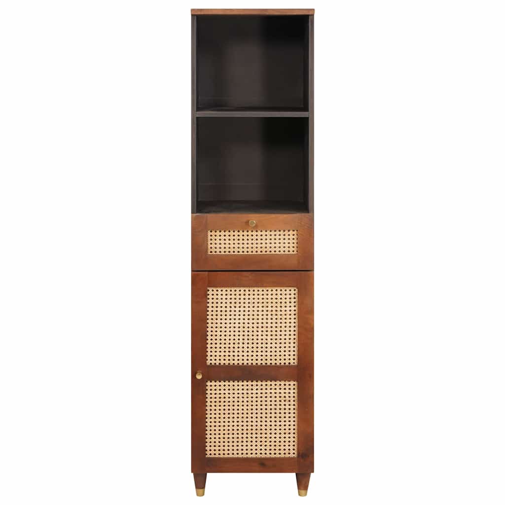 Sideboard mit Regal Braun 38 x 33,5 x 160 cm Massivholz Mango