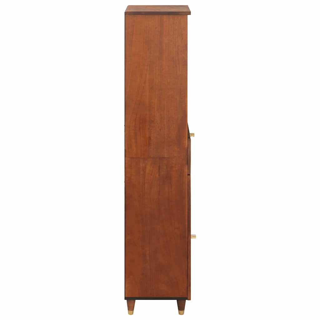 Sideboard mit Regal Braun 38 x 33,5 x 160 cm Massivholz Mango