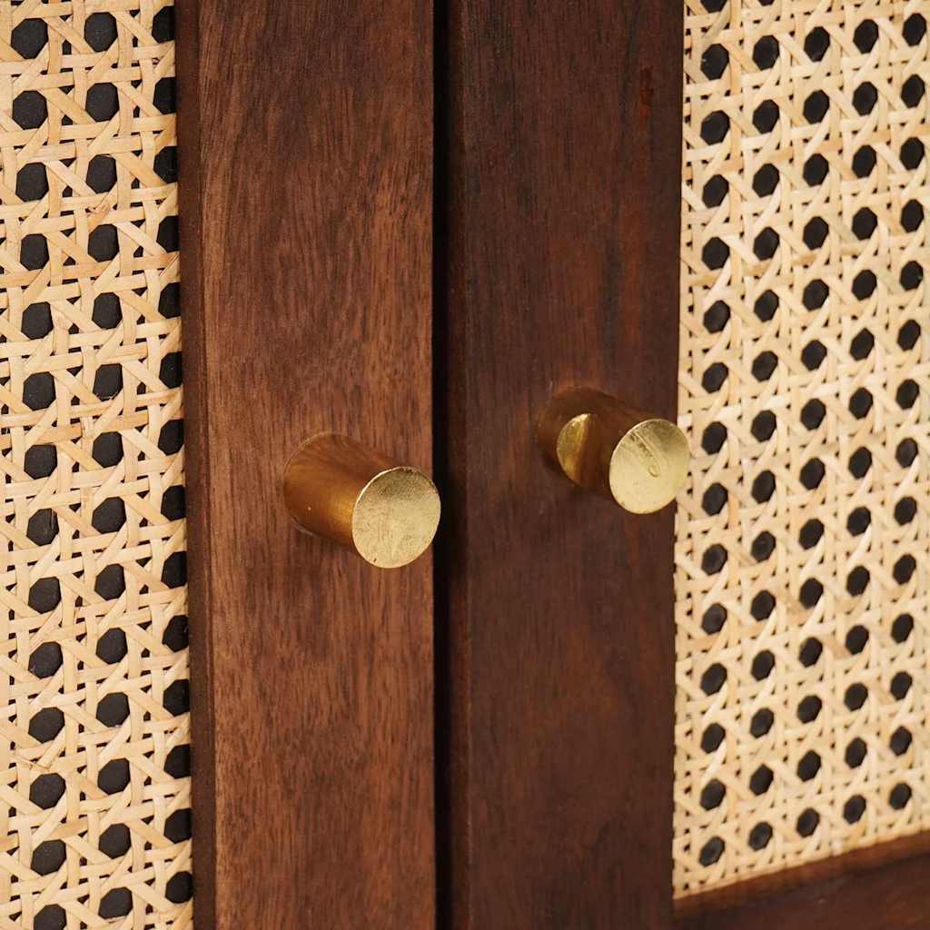 Sideboard Braun 60 x 33,5 x 75 cm Massivholz Mango