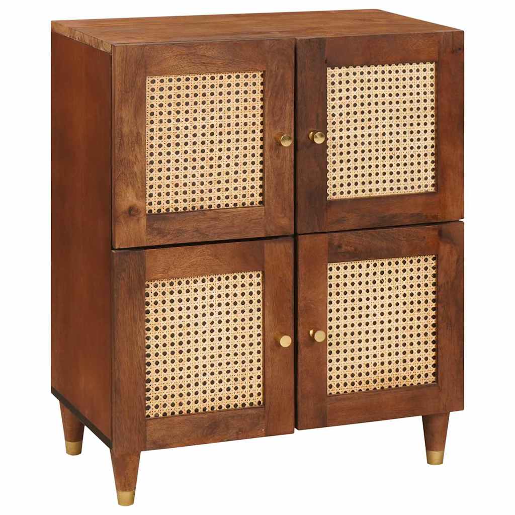 Sideboard Braun 60 x 33,5 x 75 cm Massivholz Mango