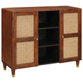 Sideboard Braun 90 x 33,5 x 75 cm Massivholz Mango