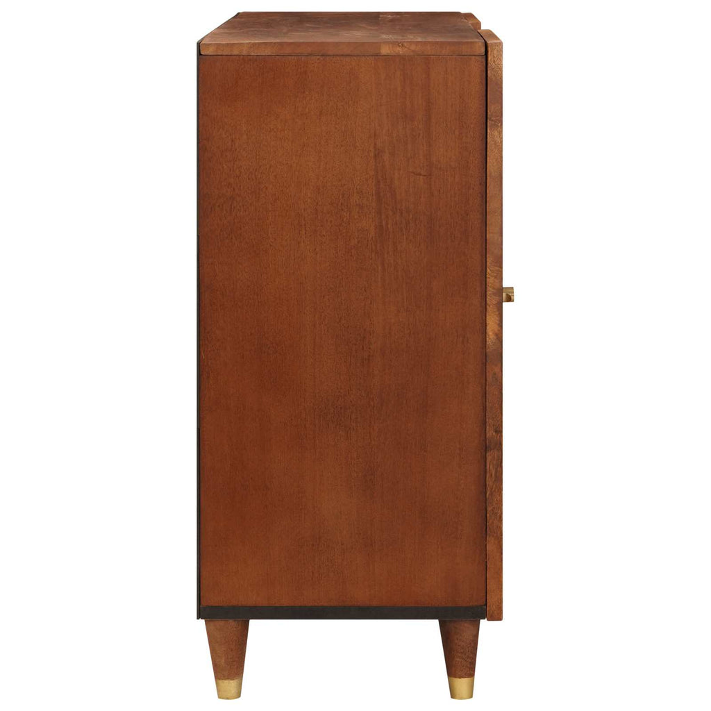 Sideboard Braun 90 x 33,5 x 75 cm Massivholz Mango