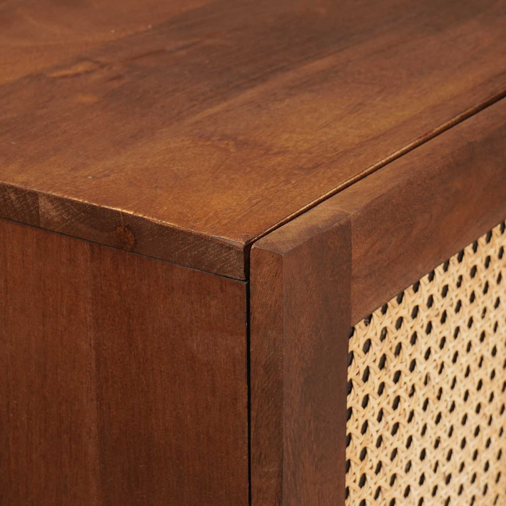 Hochschrank Braun 60 x 33,5 x 100 cm Massivholz Mango