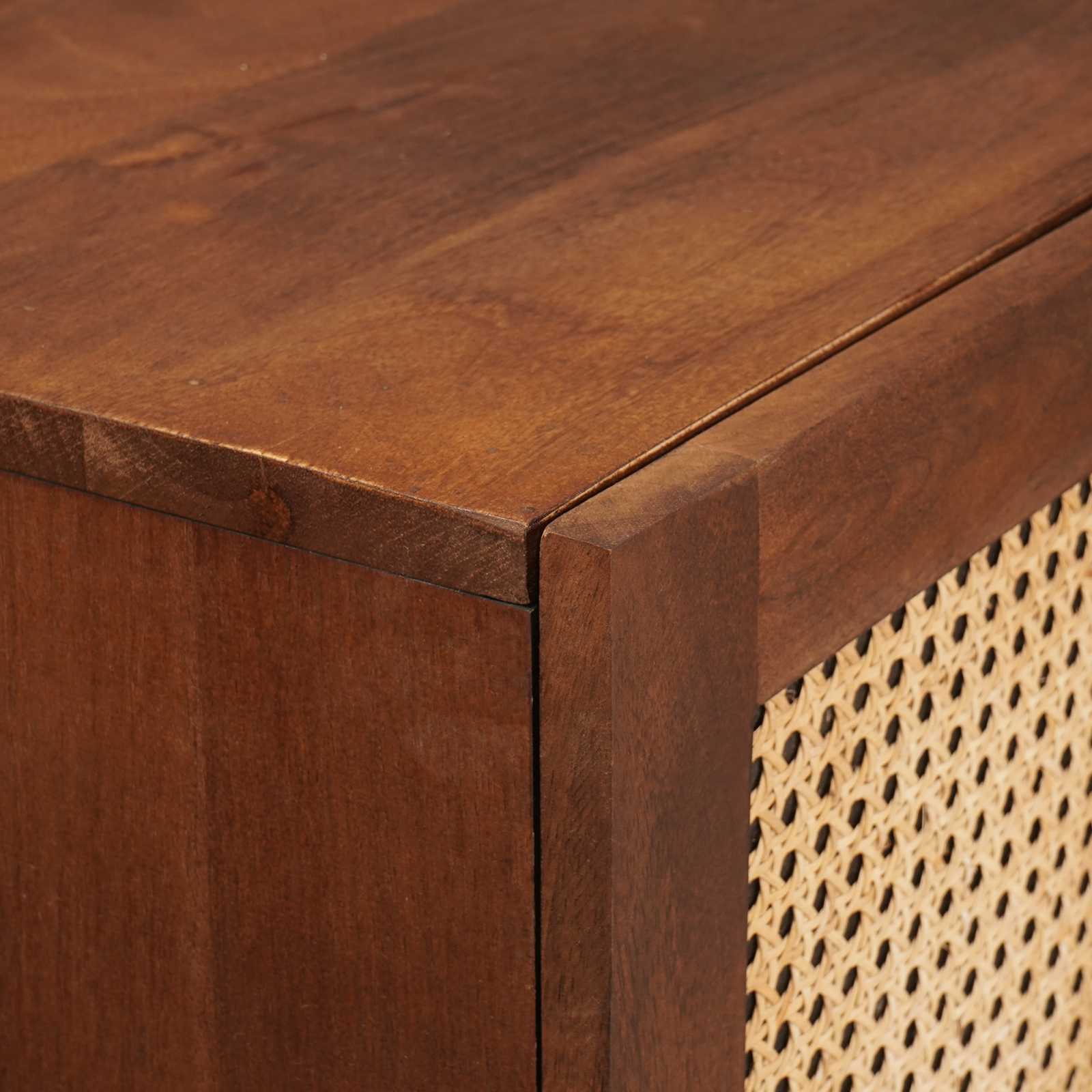 Hochschrank Braun 60 x 33,5 x 100 cm Massivholz Mango