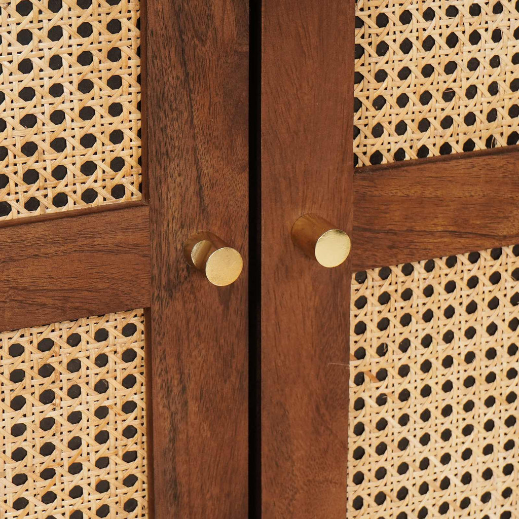 Hochschrank Braun 60 x 33,5 x 100 cm Massivholz Mango