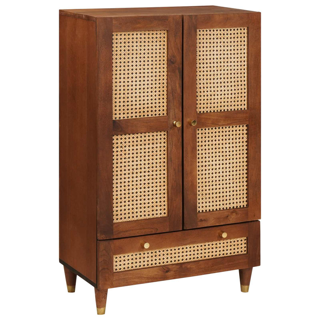 Hochschrank Braun 60 x 33,5 x 100 cm Massivholz Mango