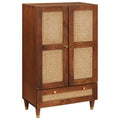 Hochschrank Braun 60 x 33,5 x 100 cm Massivholz Mango