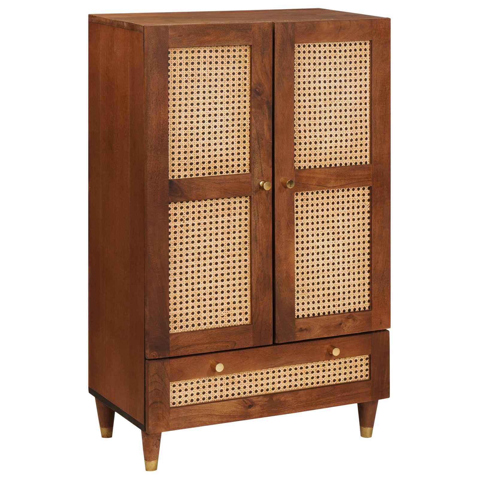 Hochschrank Braun 60 x 33,5 x 100 cm Massivholz Mango