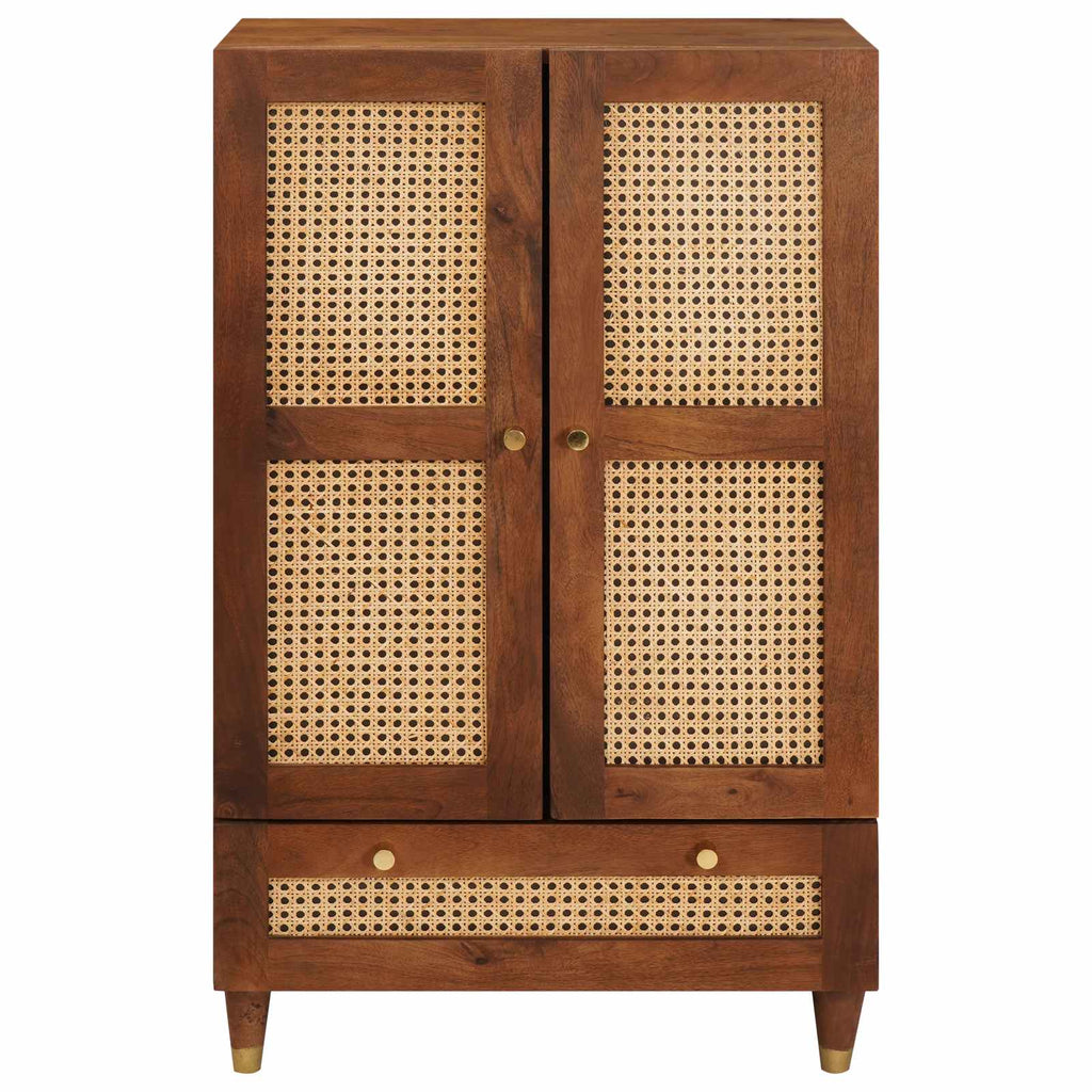 Hochschrank Braun 60 x 33,5 x 100 cm Massivholz Mango