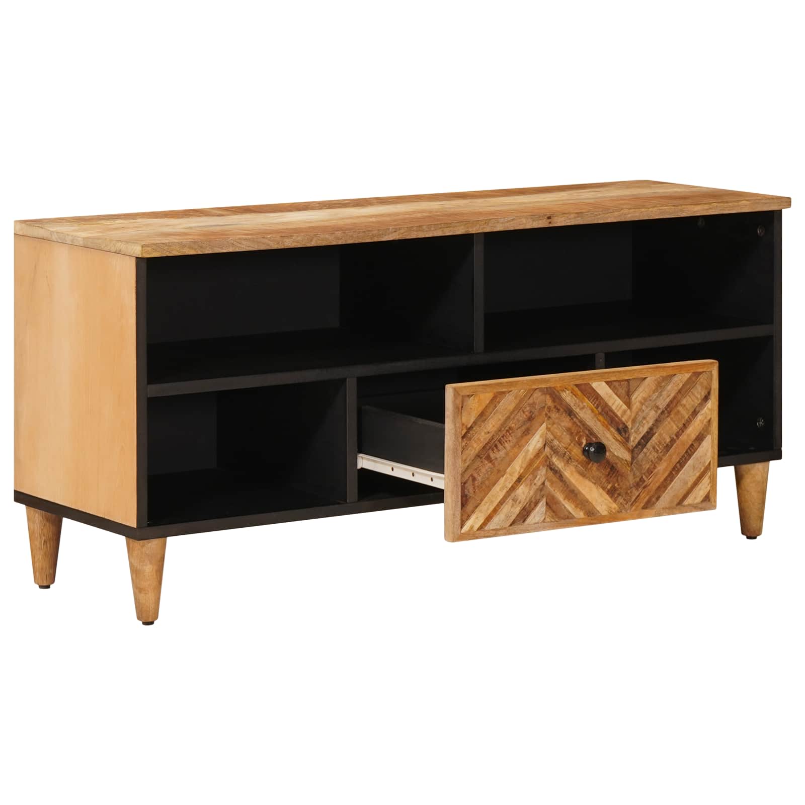 Stauraumschränke Braun 100 x 33,5 x 46 cm Massivholz Mango