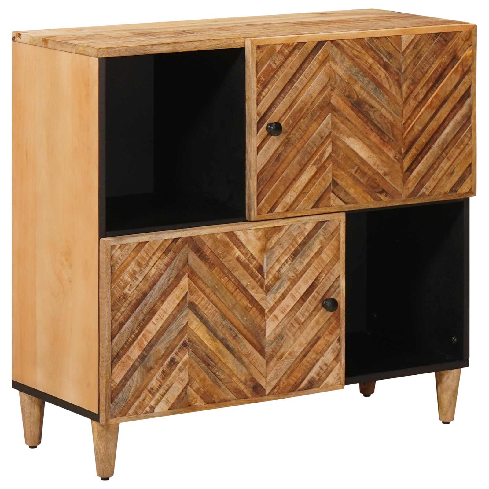 Stauraumschränke Braun 80 x 33,5 x 75 cm Massivholz Mango