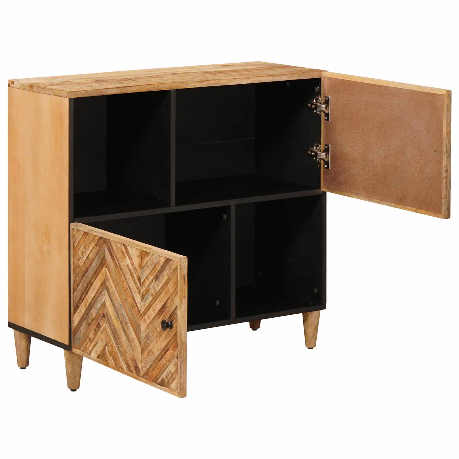 Stauraumschränke Braun 80 x 33,5 x 75 cm Massivholz Mango