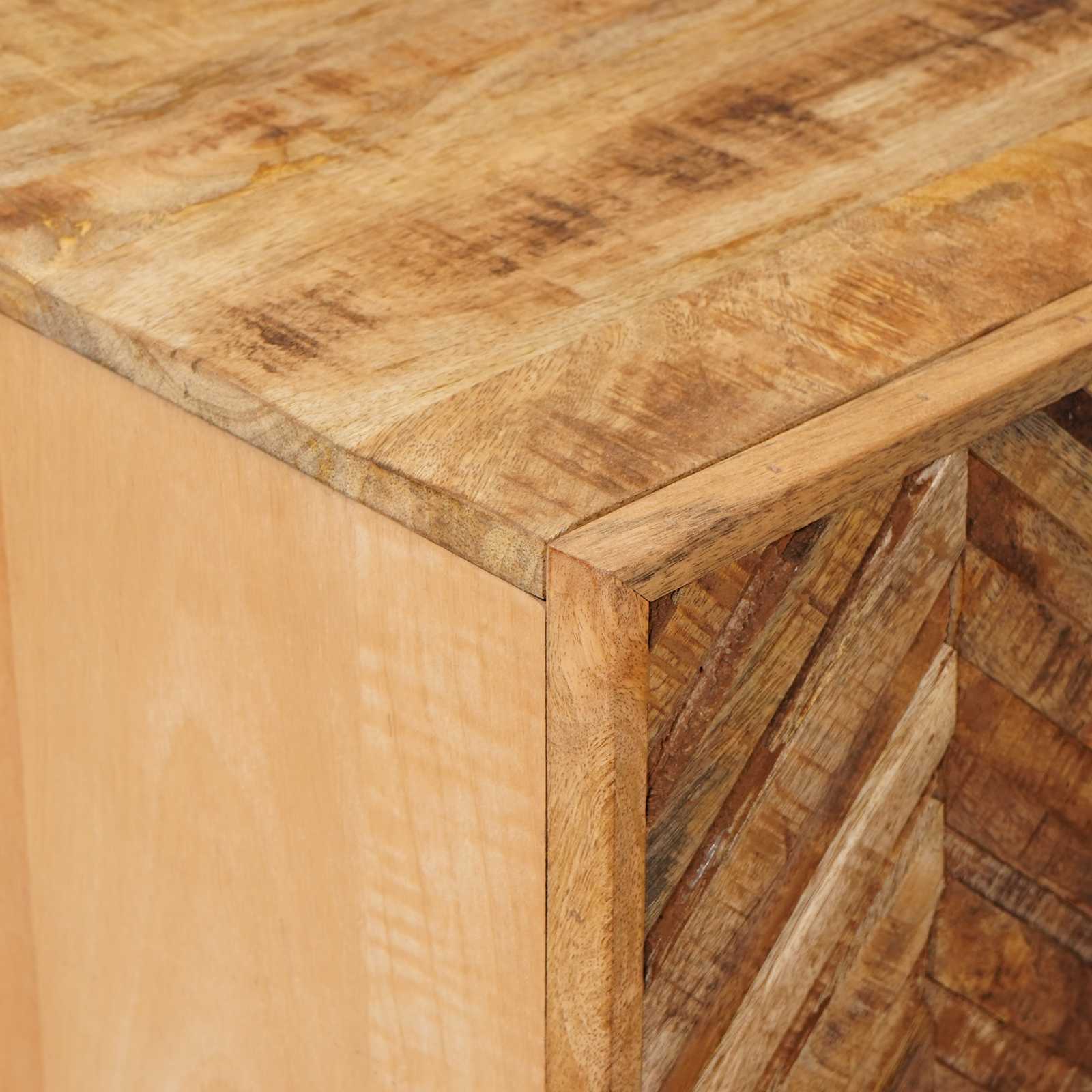 Stauraumschränke Braun 90 x 33,5 x 75 cm Massivholz Mango