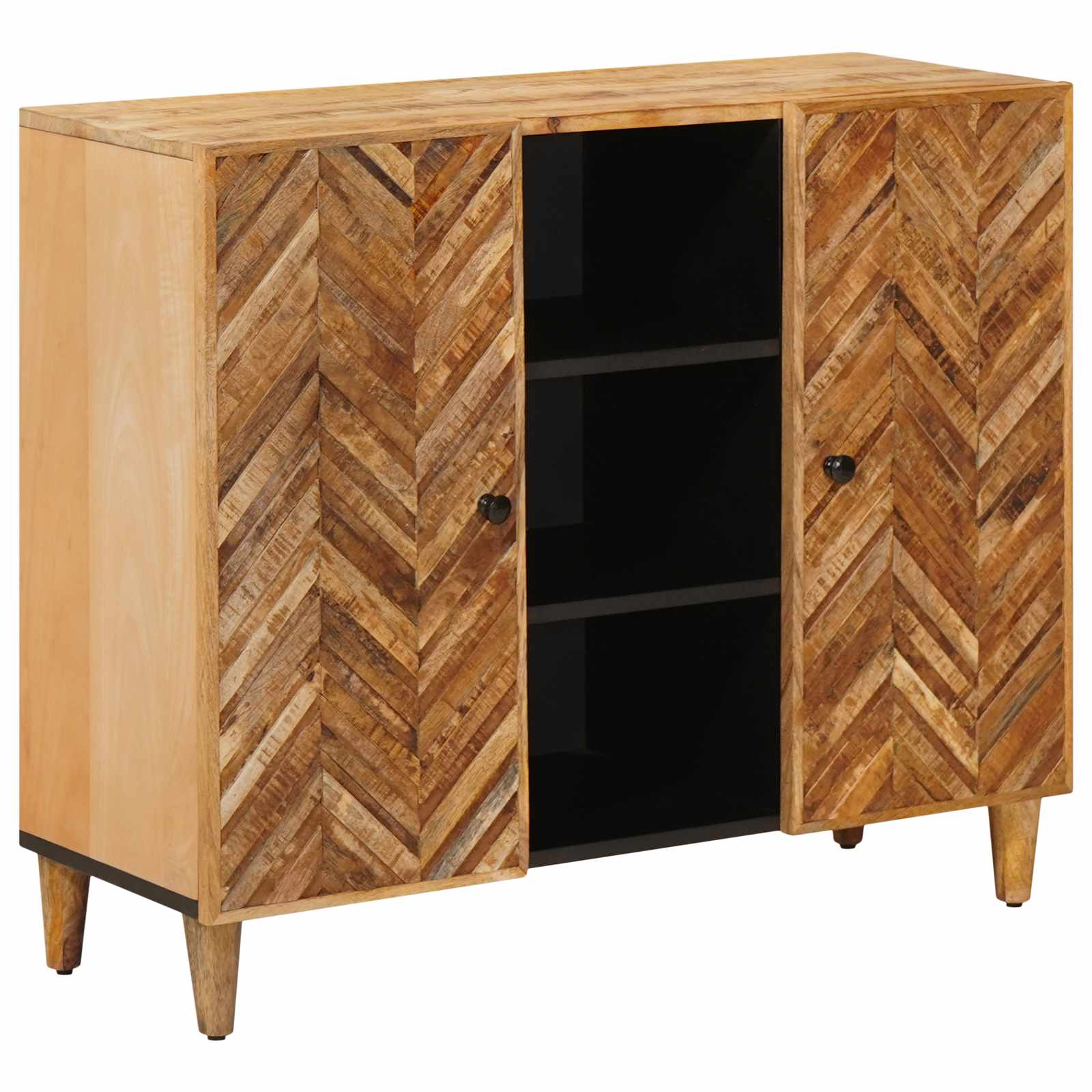 Stauraumschränke Braun 90 x 33,5 x 75 cm Massivholz Mango