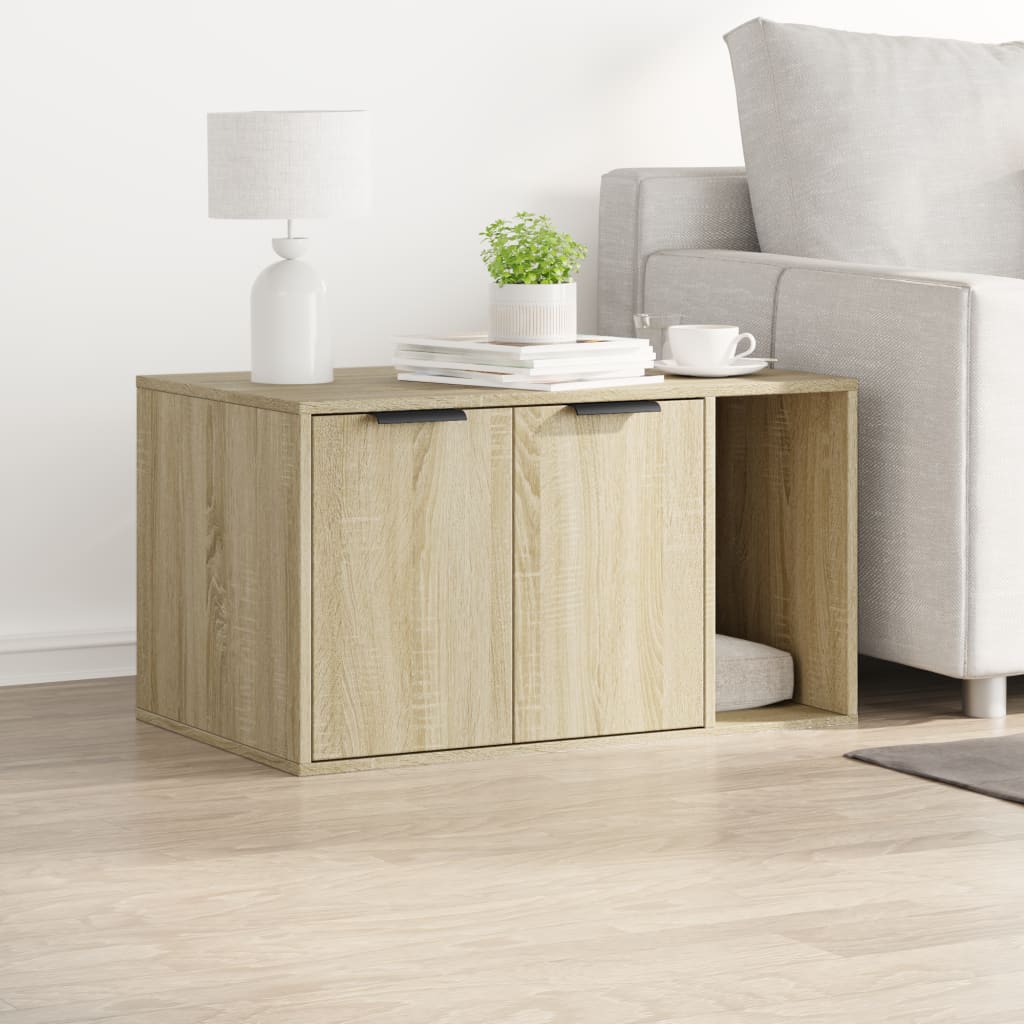 Katzenklo Sonoma Eiche 80x50x45 cm Holzwerkstoff