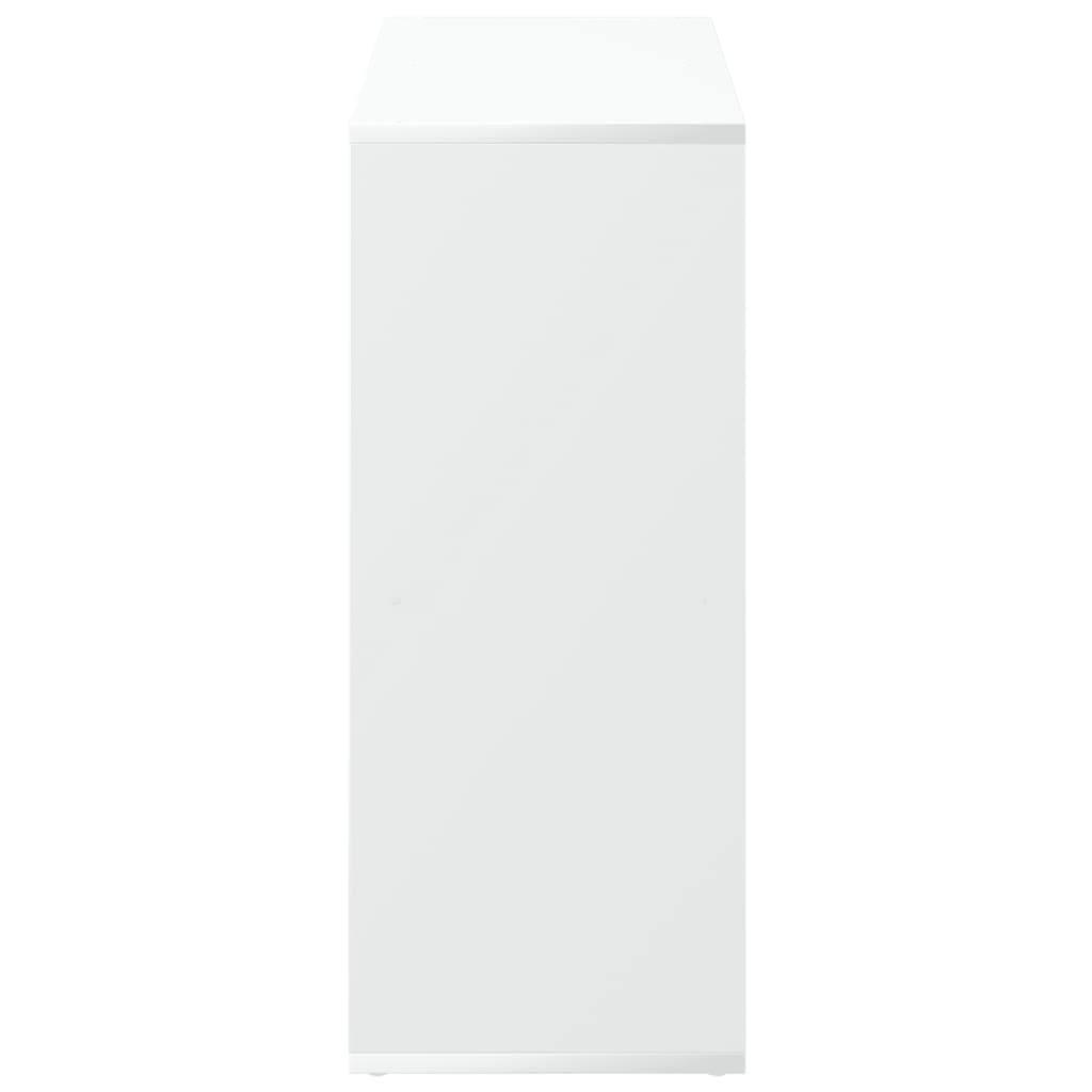 Raumteiler Bücherregal Weiß 69,5 x 29 x 69,5 cm Holzwerkstoff