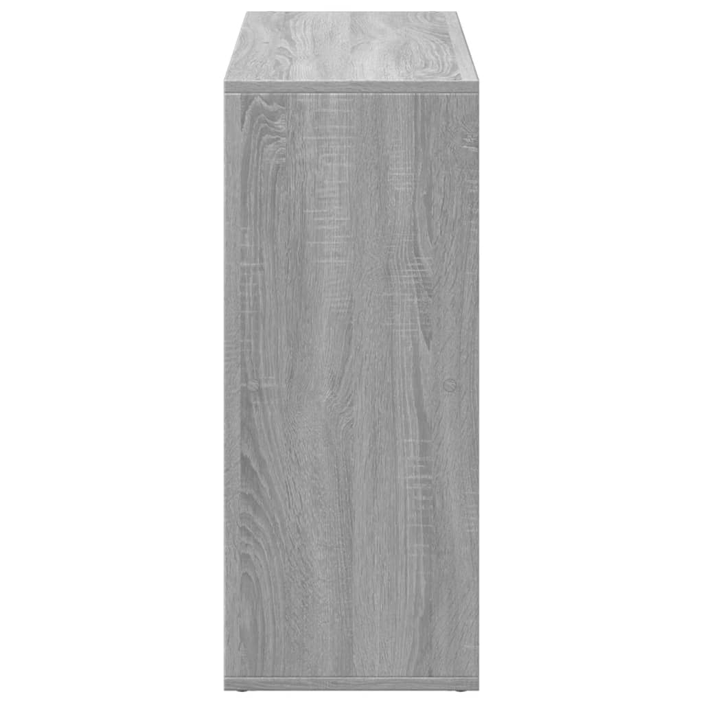 Raumteiler-Bücherregal Grau Sonoma 69,5x29x69,5 cm