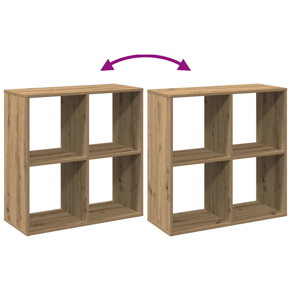Raumteiler-Bücherregal Artisan-Eiche 69,5x29x69,5 cm