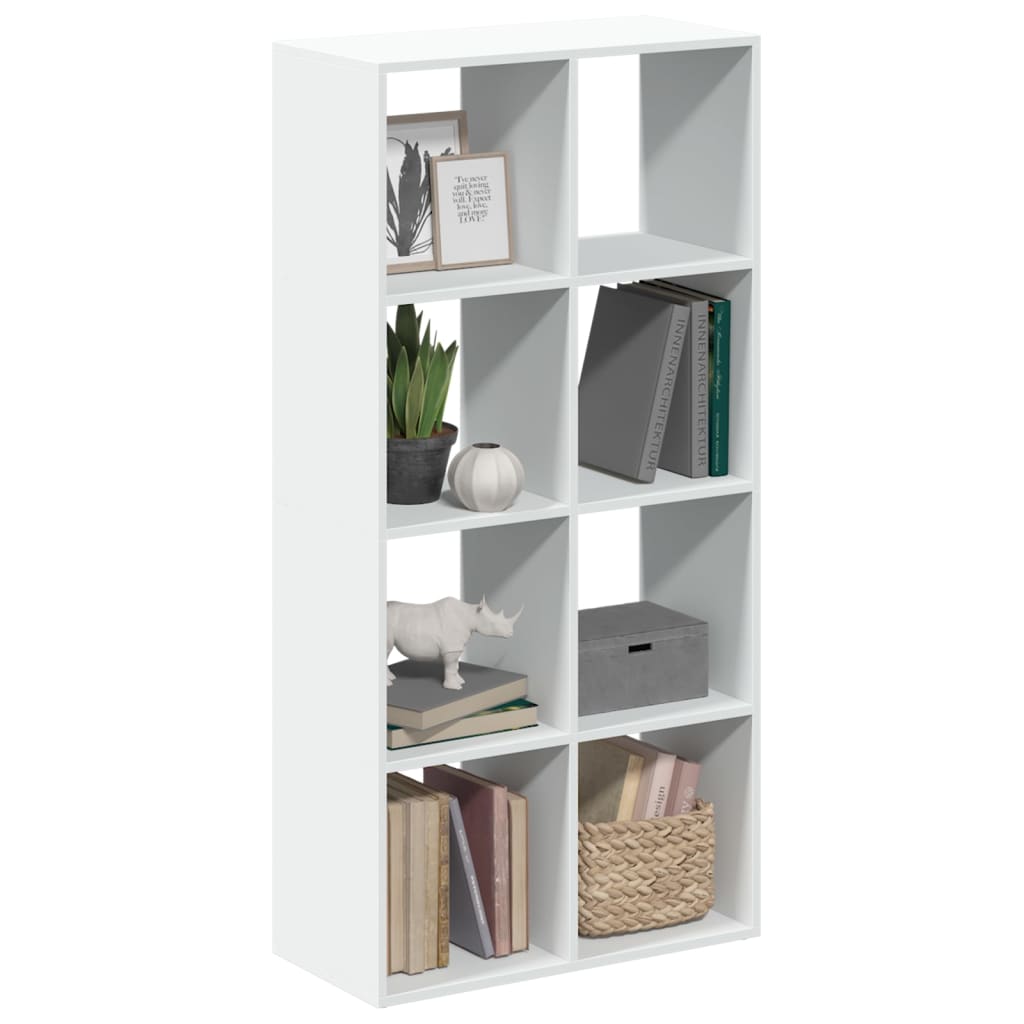Raumteiler Bücherregal Weiß 69,5 x 29 x 137,5 cm Holzwerkstoff
