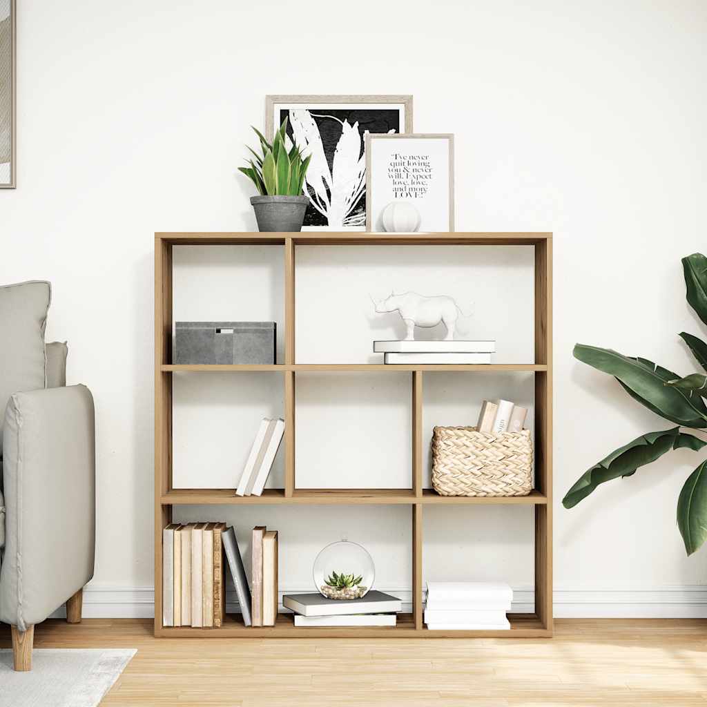 Raumteiler-Bücherregal Artisan-Eiche 102x29x103,5 cm