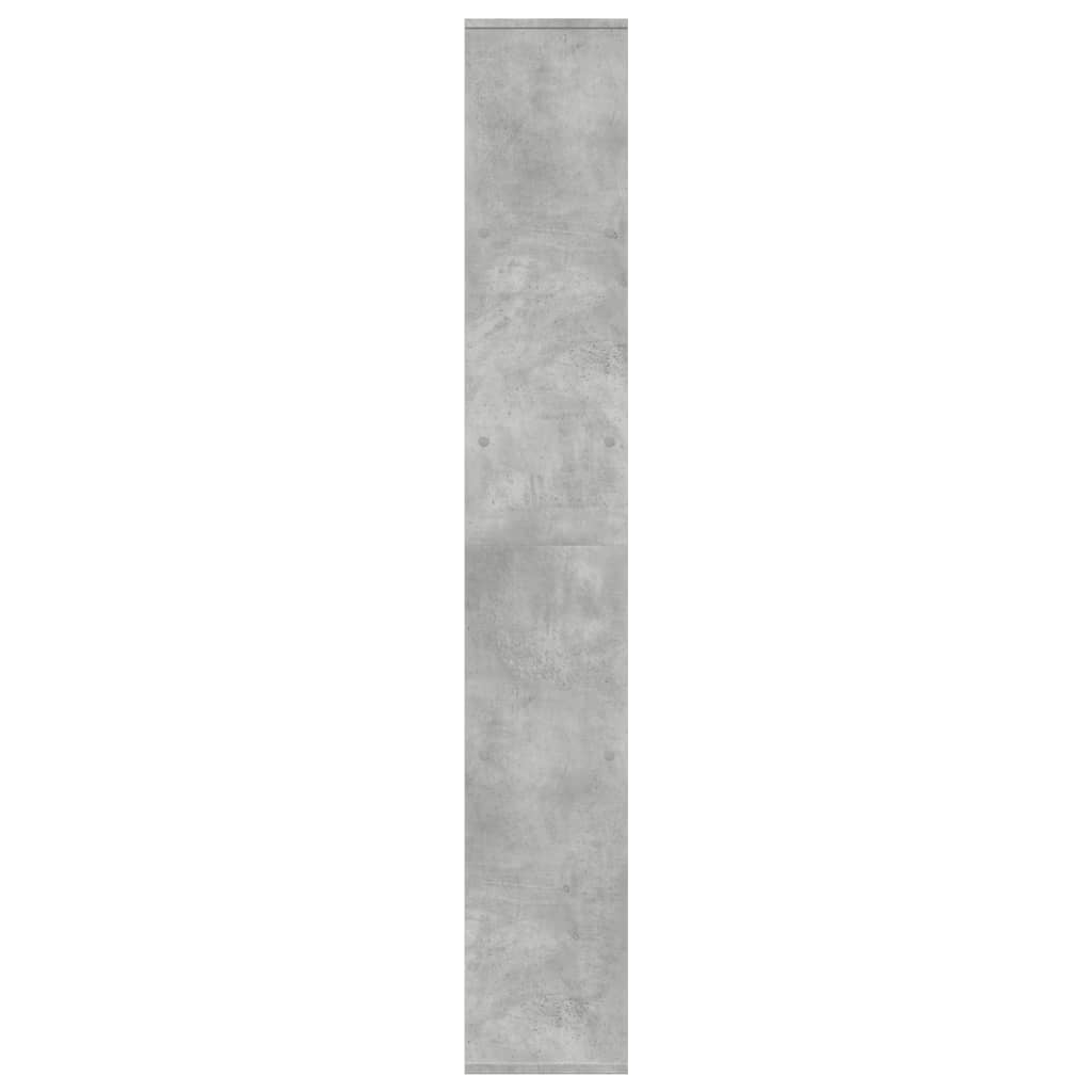 Raumteiler-Bücherregal Betongrau 67x25x161,5 cm Holzwerkstoff