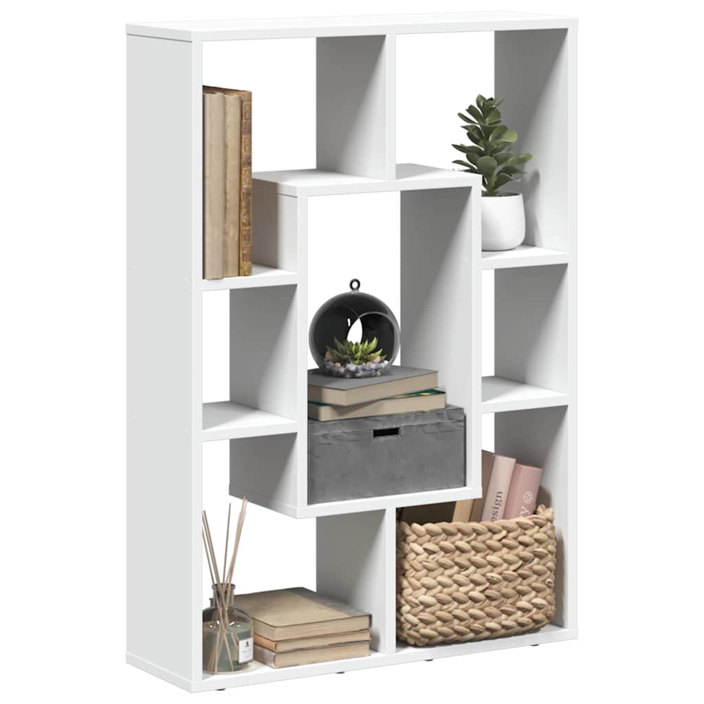 Bücherregal Weiß 63 x 20 x 90 cm Holzwerkstoff